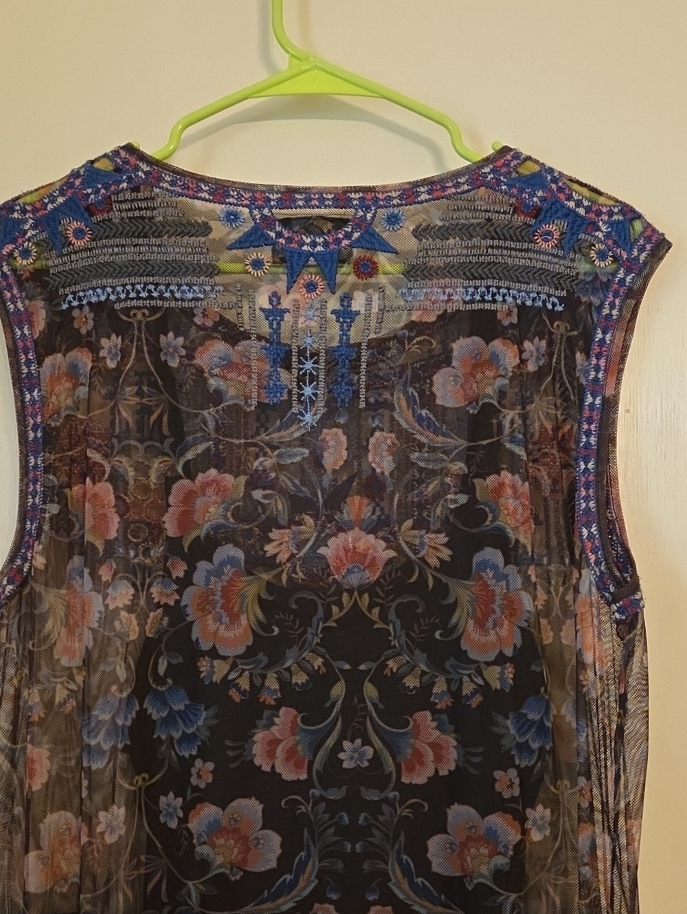 XL Johnny Was Sheer Dress (Slipdress) Included - Picture 6 of 8